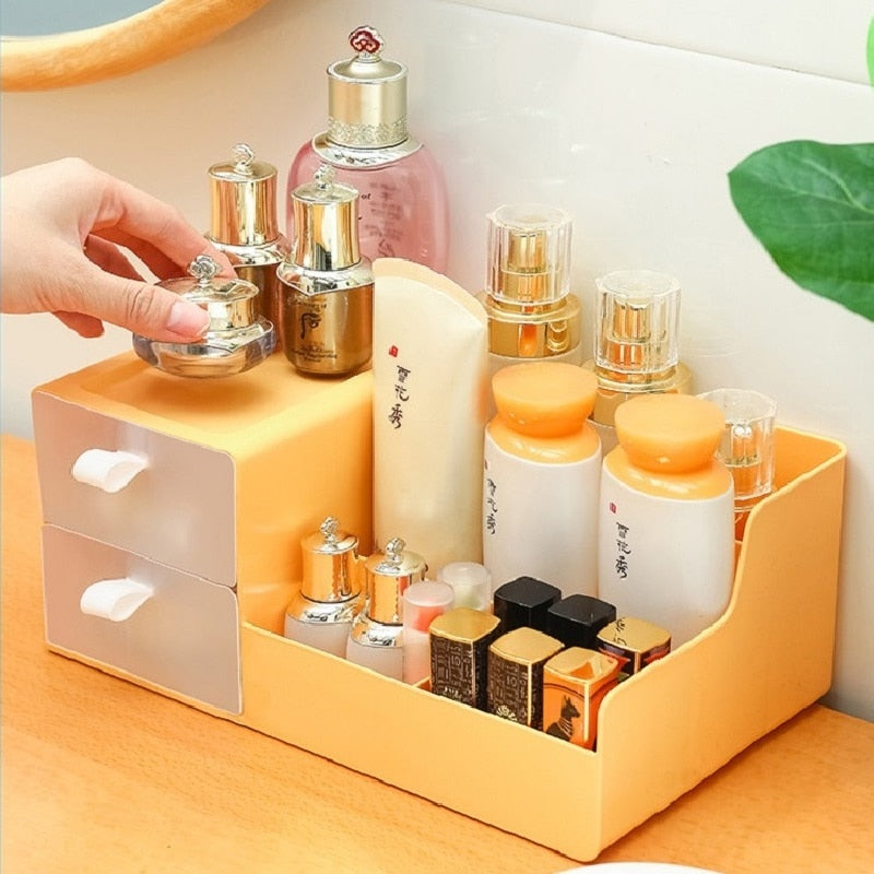 Pastel Table Makeup Organizer