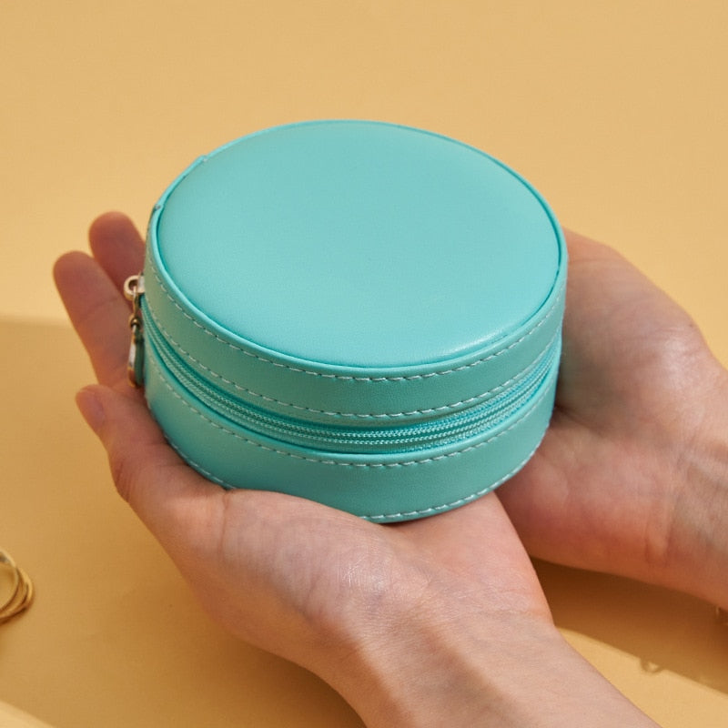Round Preppy Jewelry Box