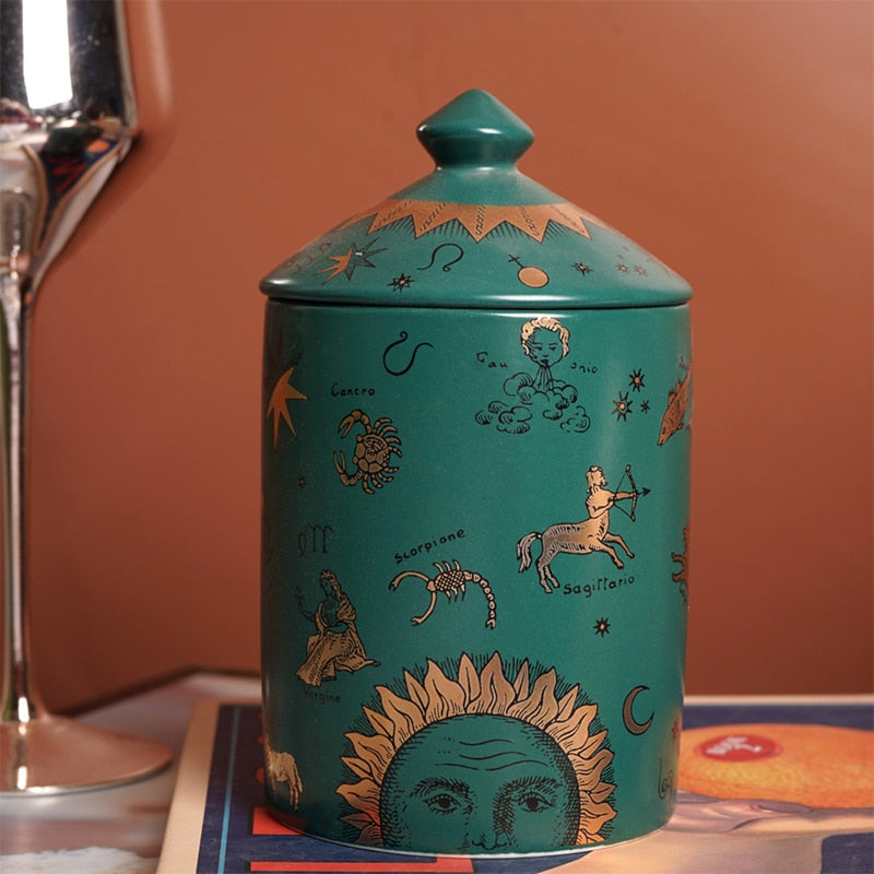 Sun & Moon Golden Sun Candle Holder