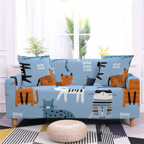 Cute Cartoons Cat Sofa Cover