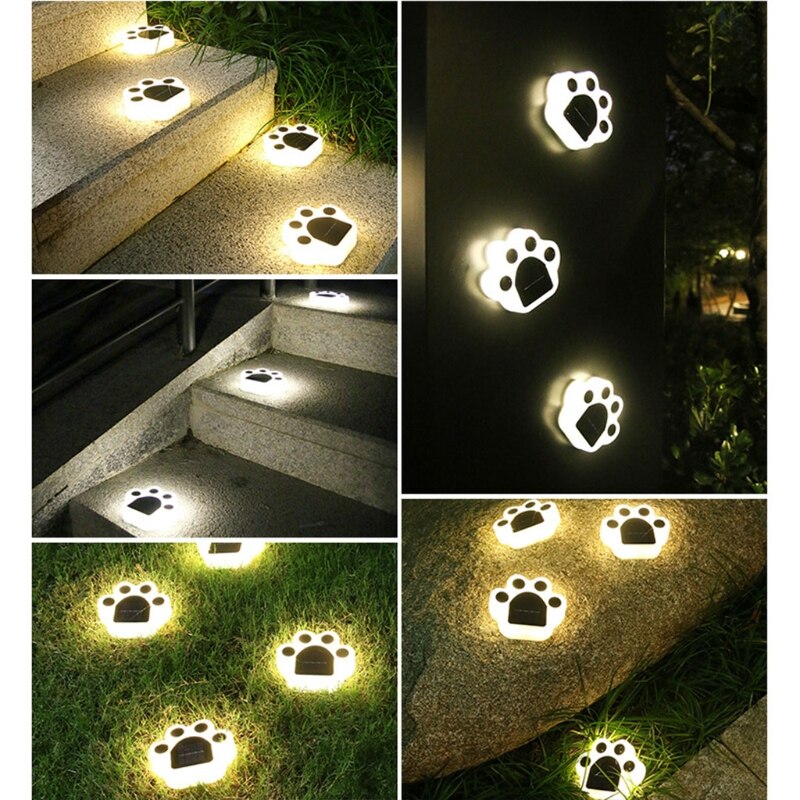Garden Cat Paw Solar Light