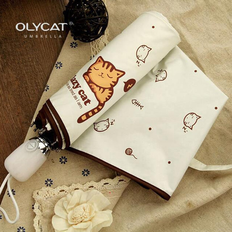Lovely Cat Folding Umbrella
