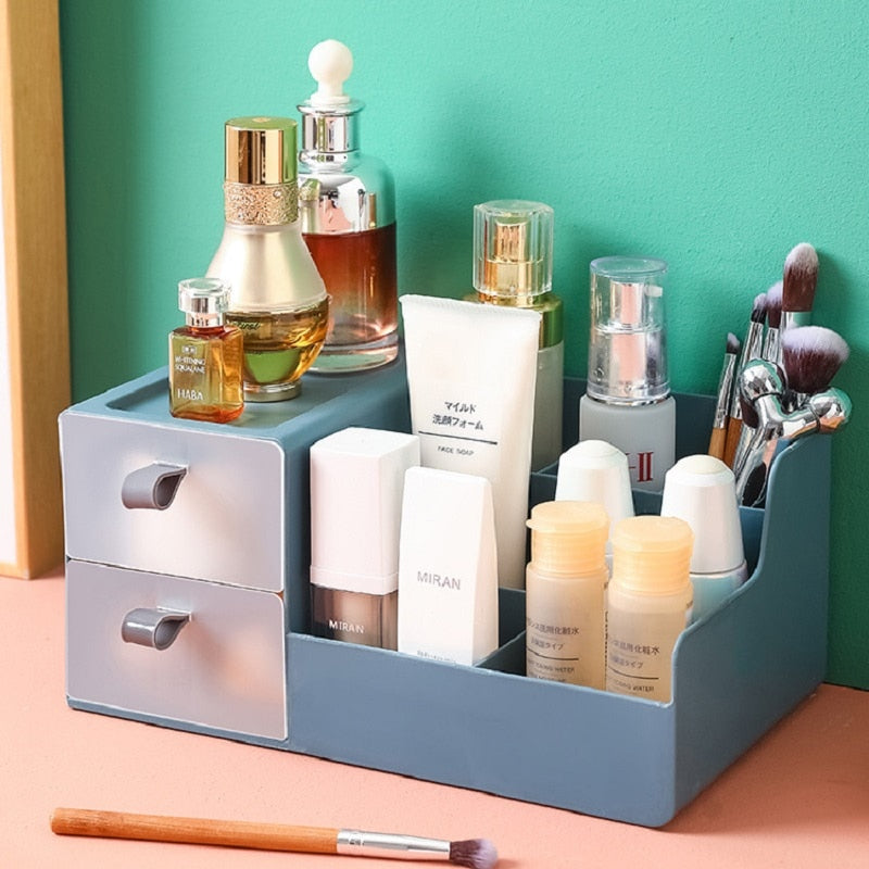 Pastel Table Makeup Organizer