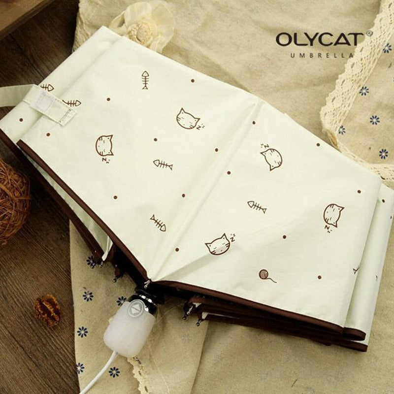 Lovely Cat Folding Umbrella