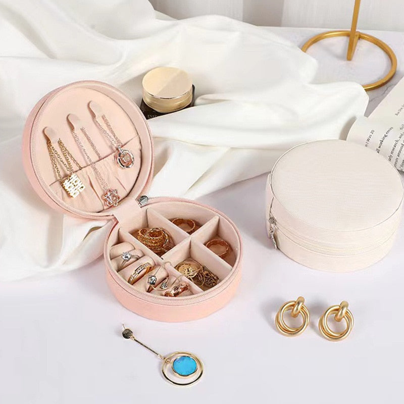 Round Preppy Jewelry Box