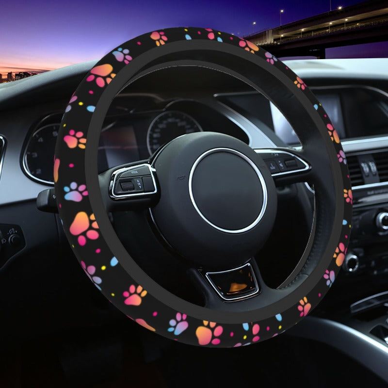 Cute Paw Car Steering Wheel Cover