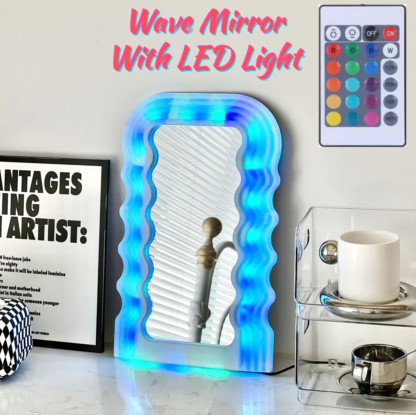 Egirl Glowing Wave Mirror