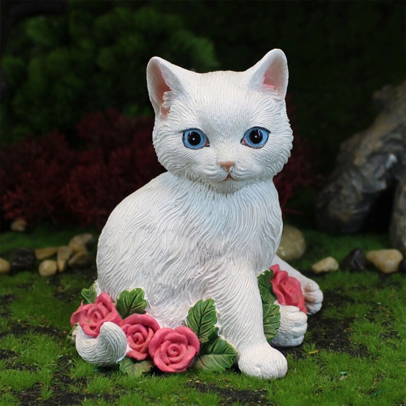 Cute Couple Cat Figurine
