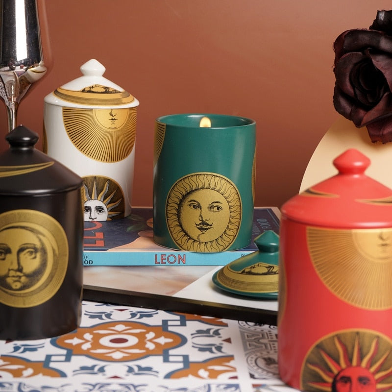 Sun & Moon Golden Sun Candle Holder