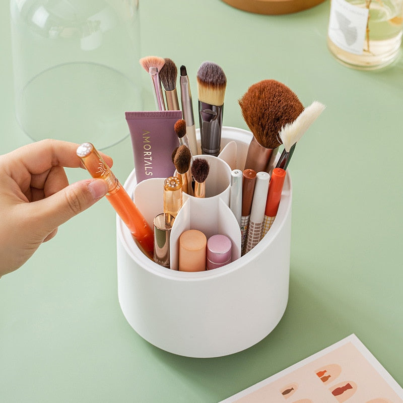 Aesthetic Rotating Makeup Organizer