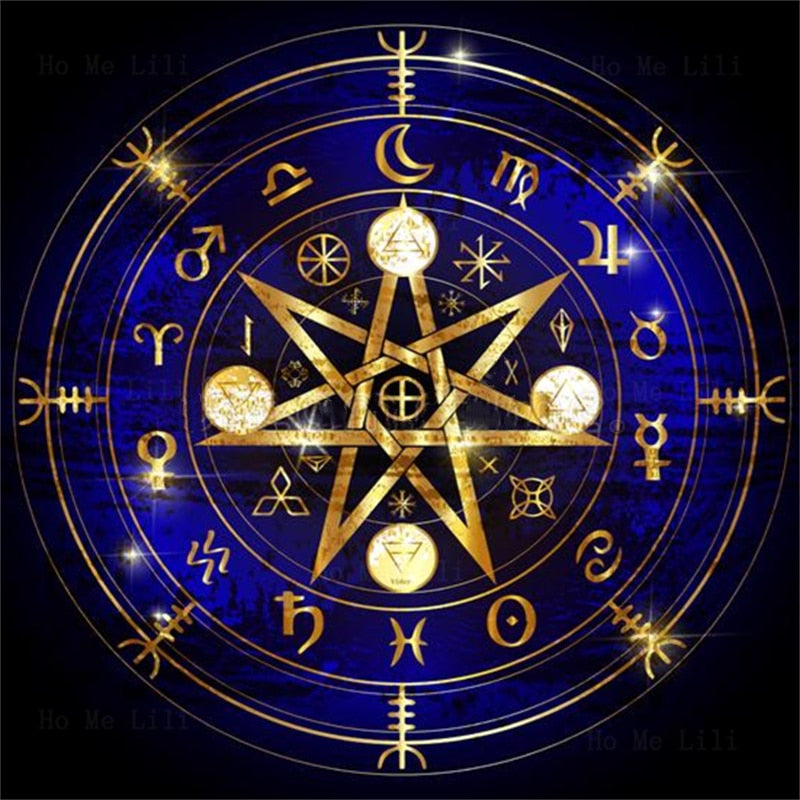 Witchy Runes Bedding Set