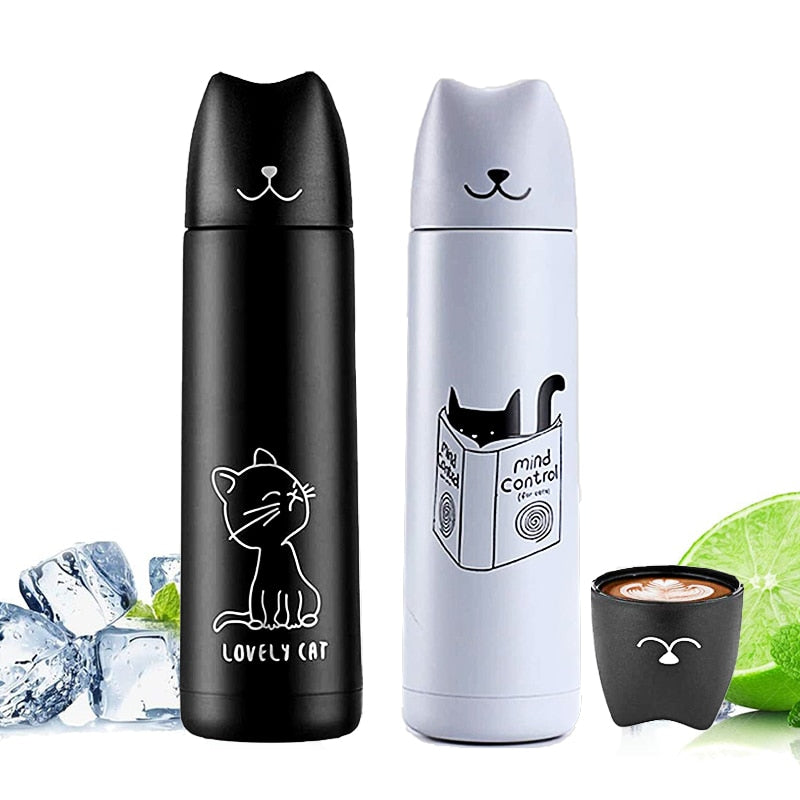 Cat Vacuum Thermos Bottle