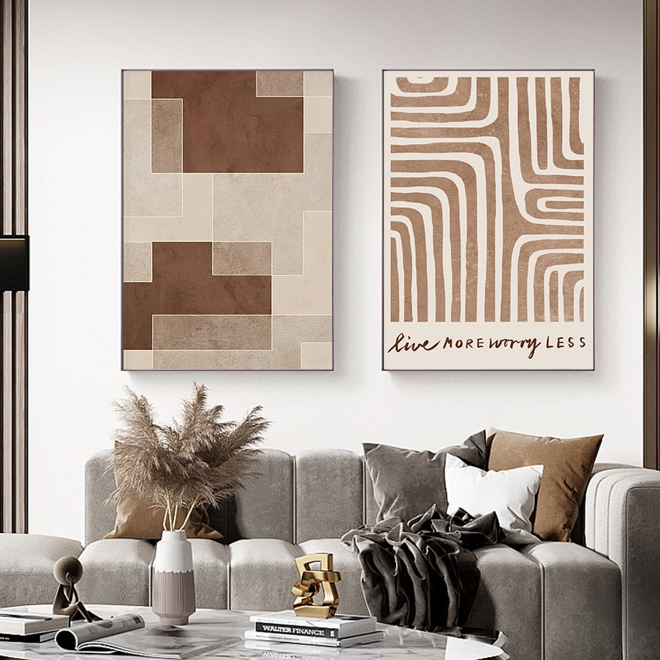 Geometric Poster Dark Academia