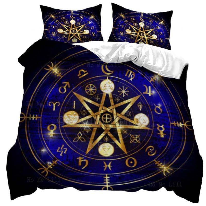 Witchy Runes Bedding Set