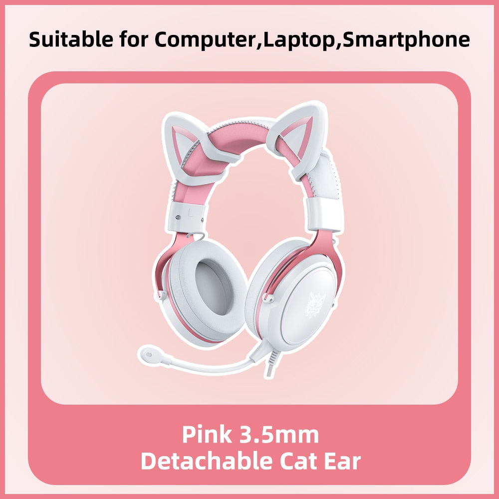 Cat Ear Gaming HD Mic Headphone