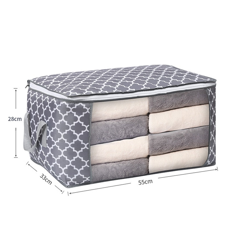 Preppy Patterned Foldable Storage Bag