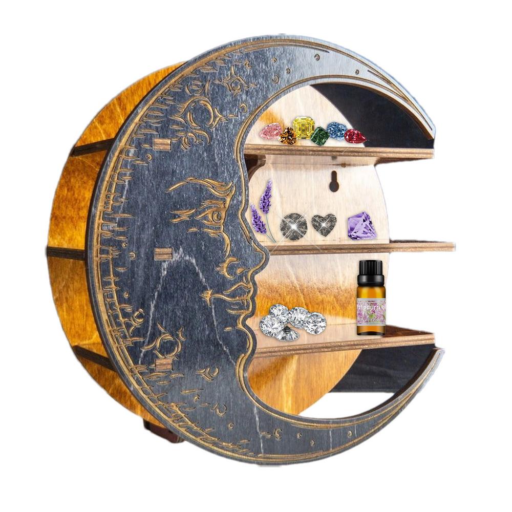 Witch Moon Face Wall Hanging Shelf
