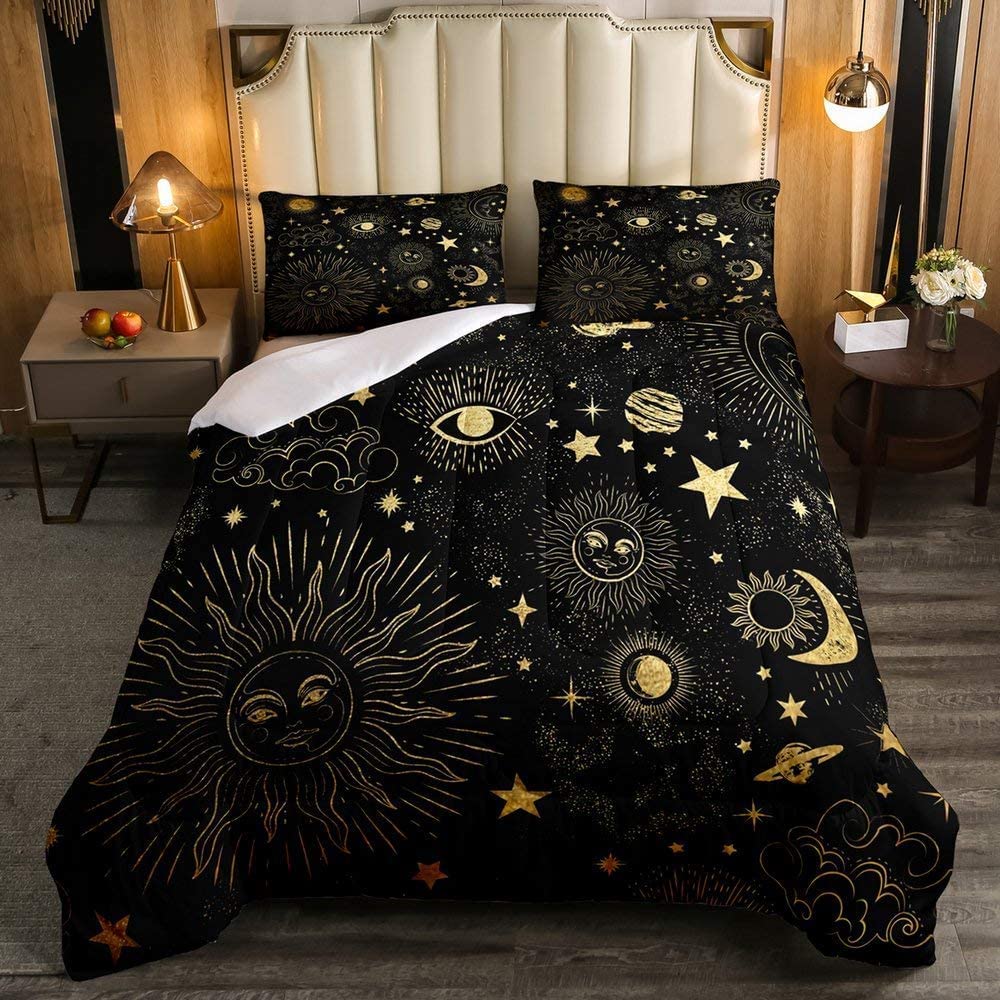 Witchy Moon Star Bedding Set