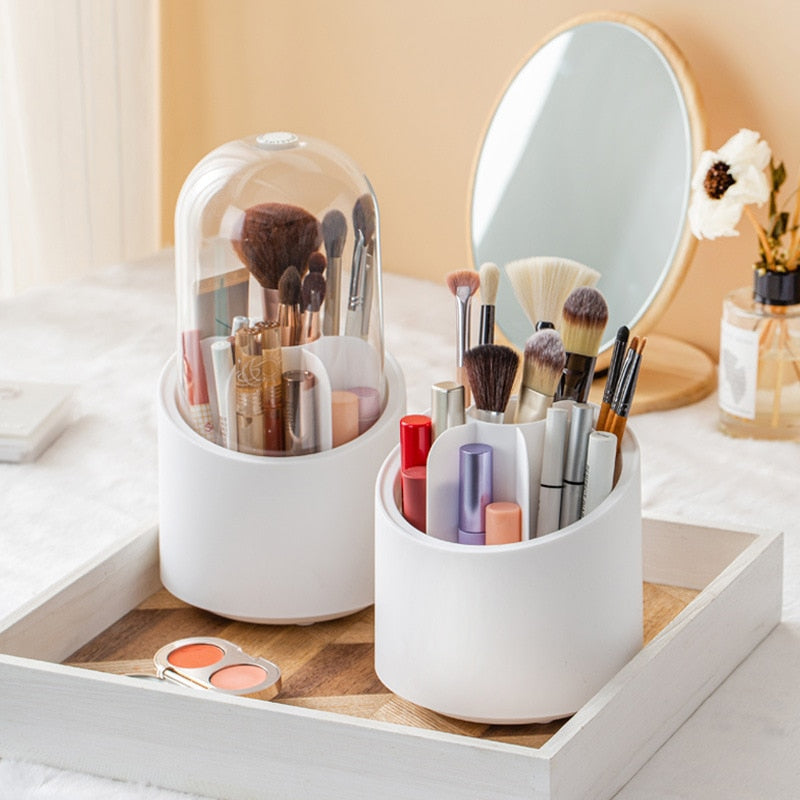 Aesthetic Rotating Makeup Organizer