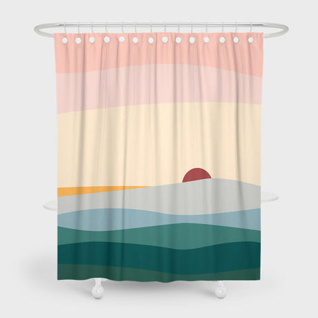 Colorful Sunrise Shower Curtain