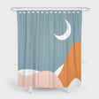 Mountain and Moon Shower Curtain