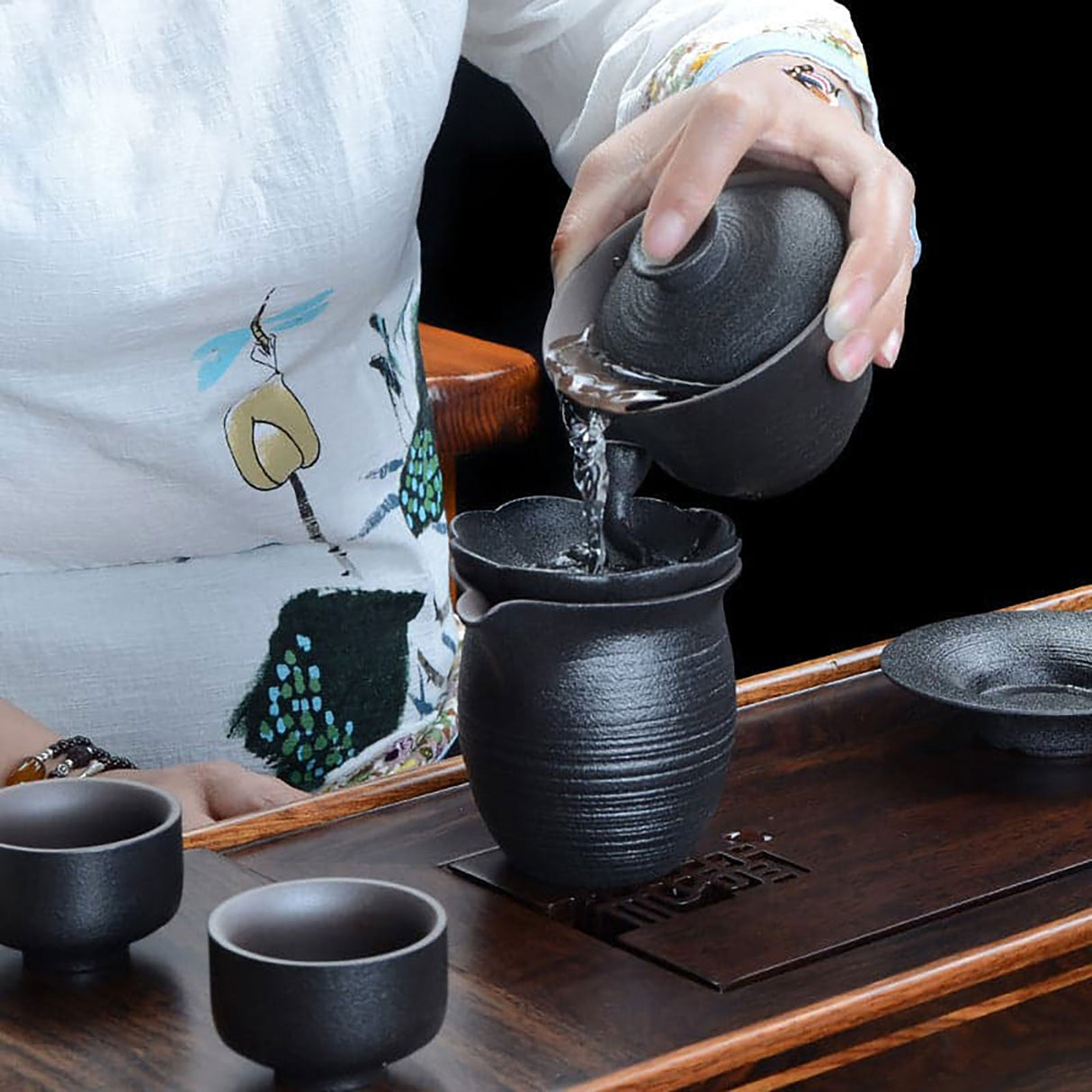 Black Kung Fu Tea Set
