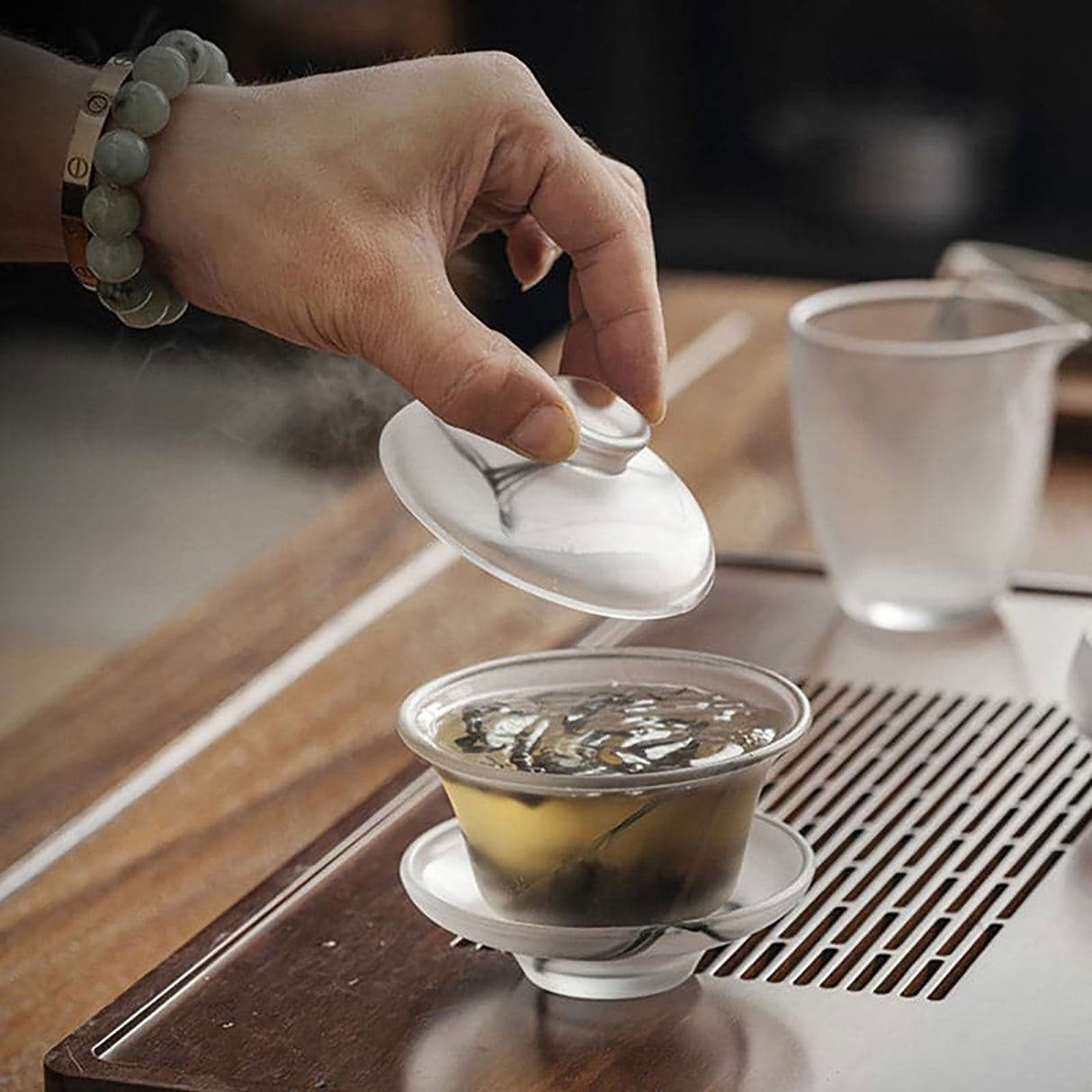 9 Pieces Transparent Frosted Kung Fu Tea Set