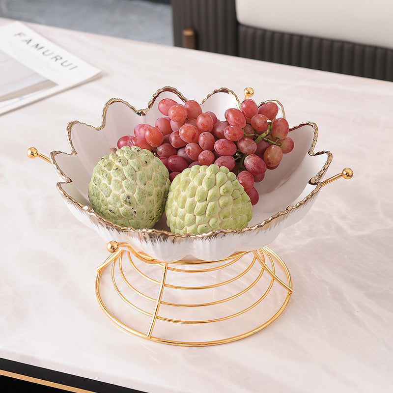 Large Fruit Bowl with Stand
