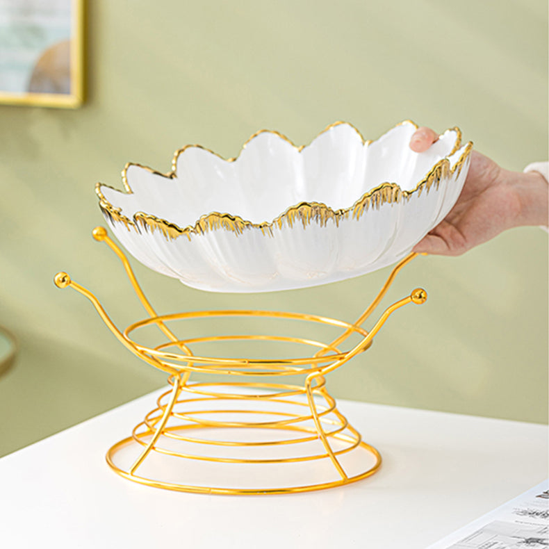 Large Fruit Bowl with Stand