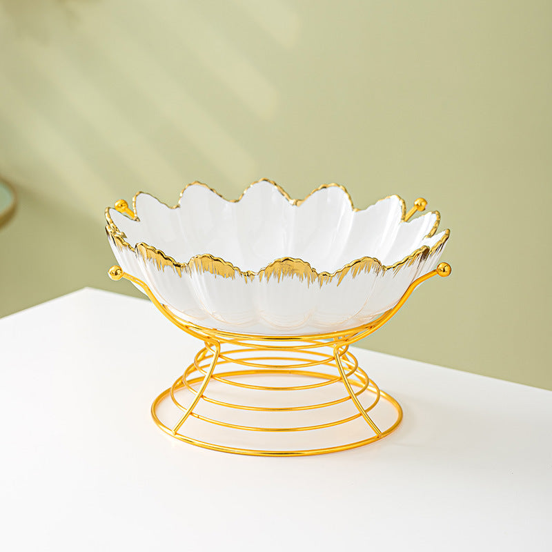 Large Fruit Bowl with Stand