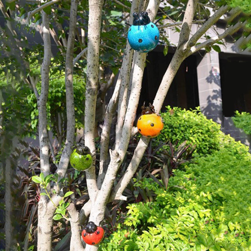 Metal Ladybugs Wall Art