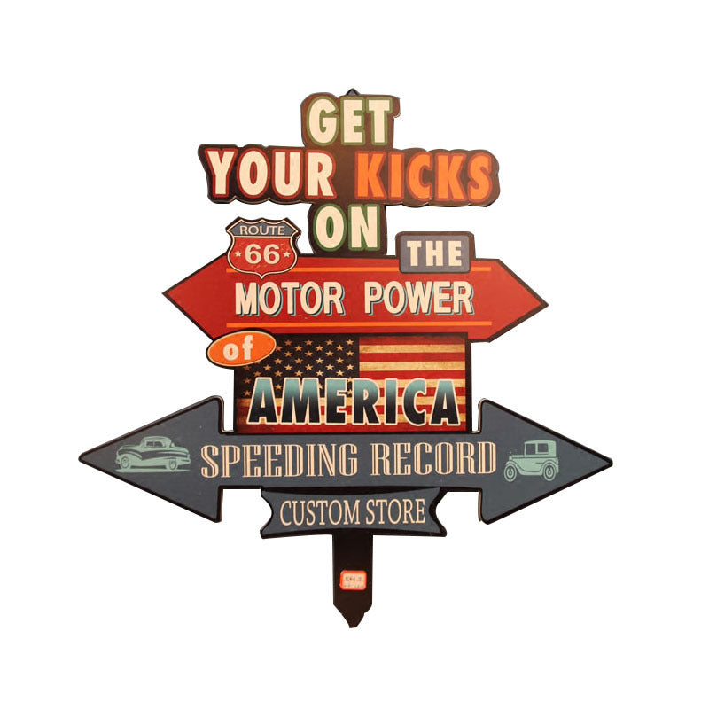 American Road Arrow Sign Wall Decor