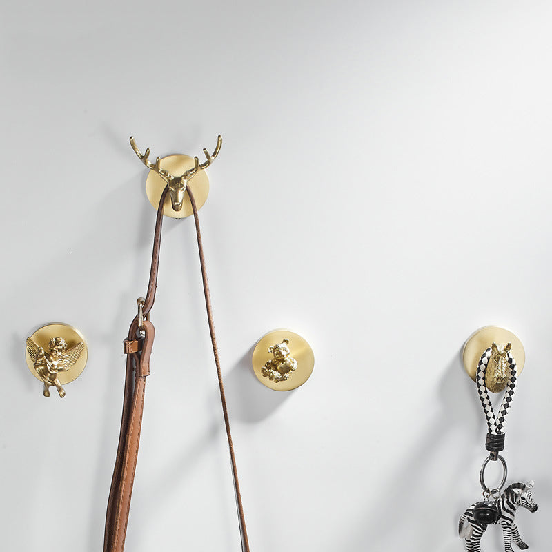 Nordic Golden Animal Wall Hook