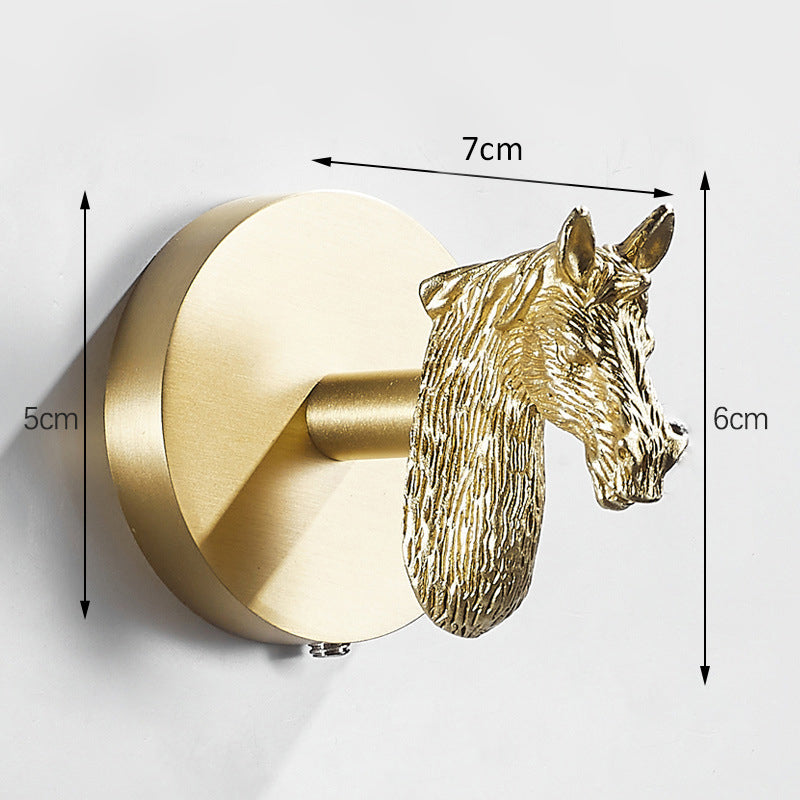 Nordic Golden Animal Wall Hook