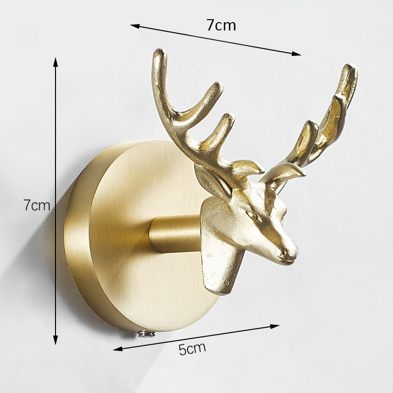 Nordic Golden Animal Wall Hook