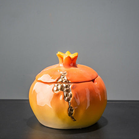 Orange Pomegranate Vases Tissue Box Ashtray
