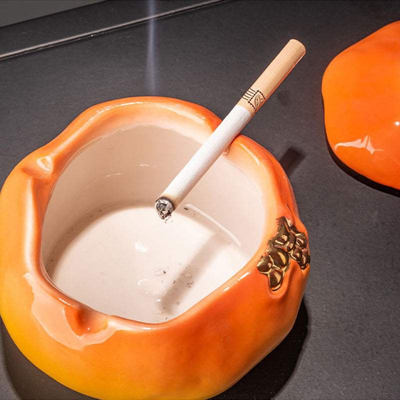Orange Pomegranate Vases Tissue Box Ashtray