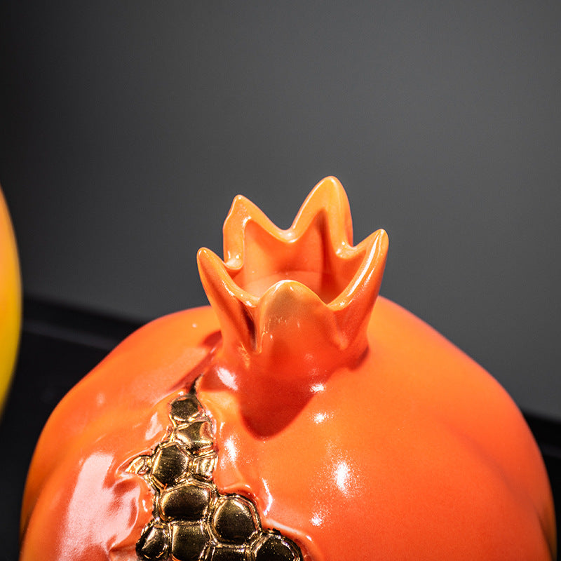 Orange Pomegranate Vases Tissue Box Ashtray