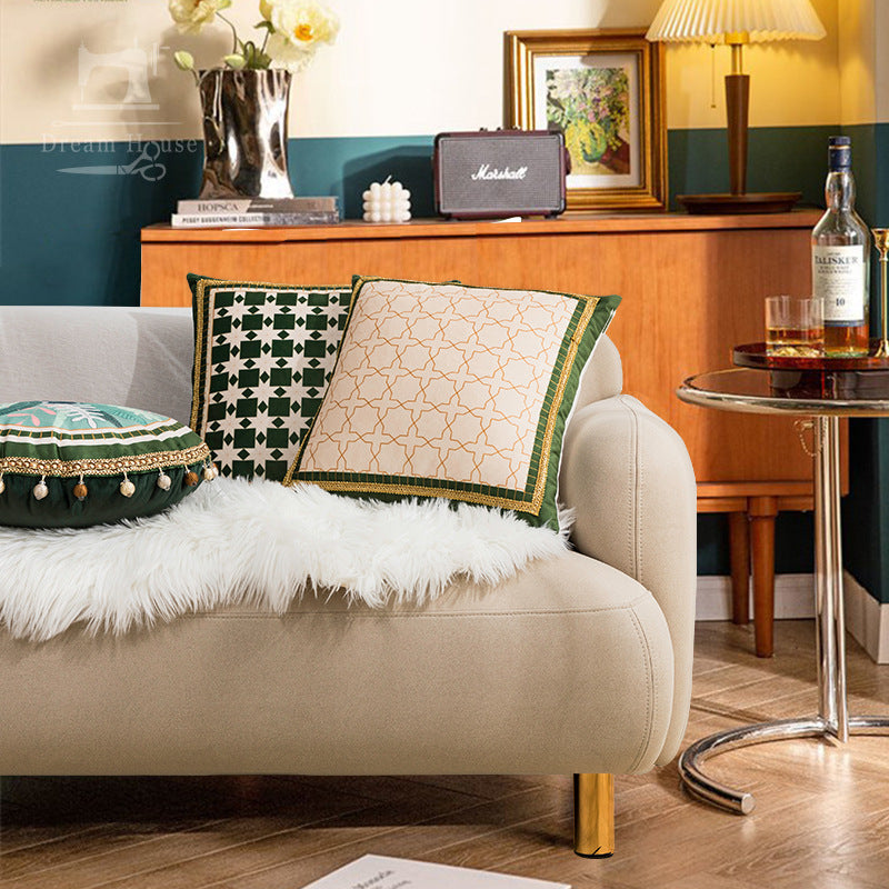 Cheetah Embroidered Throw Pillow Covers