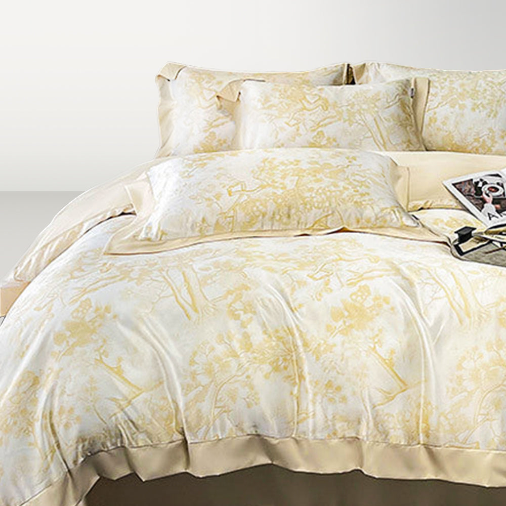 Leopard Print Tencel Bedding Set