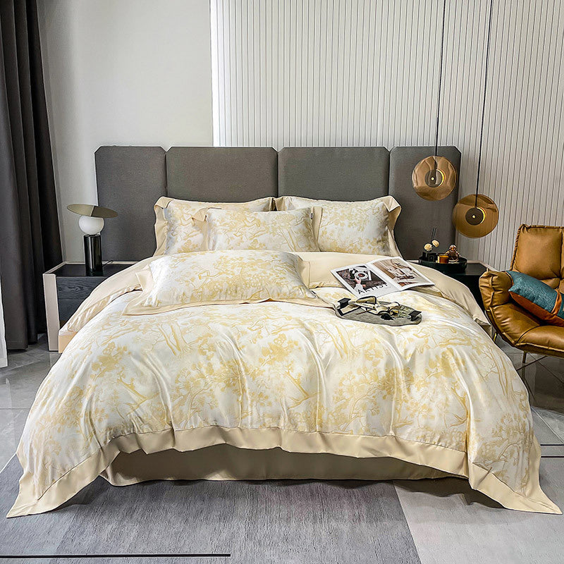 Leopard Print Tencel Bedding Set