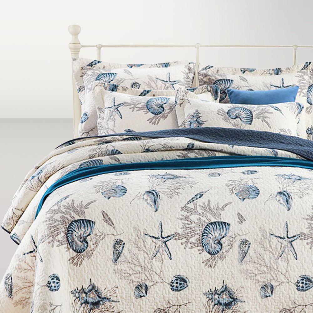Simple Undersea Cotton Bedding Set