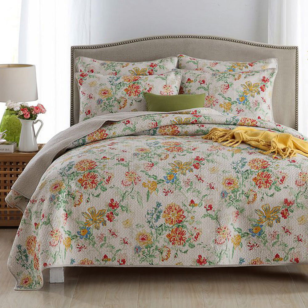 Multicolor Floral Vintage Bedding Set