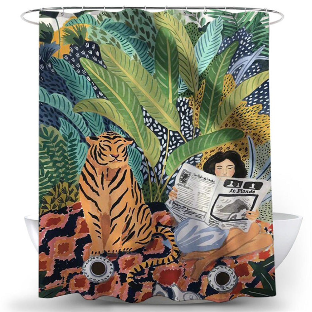 Wildlife Illustrations Shower Curtain