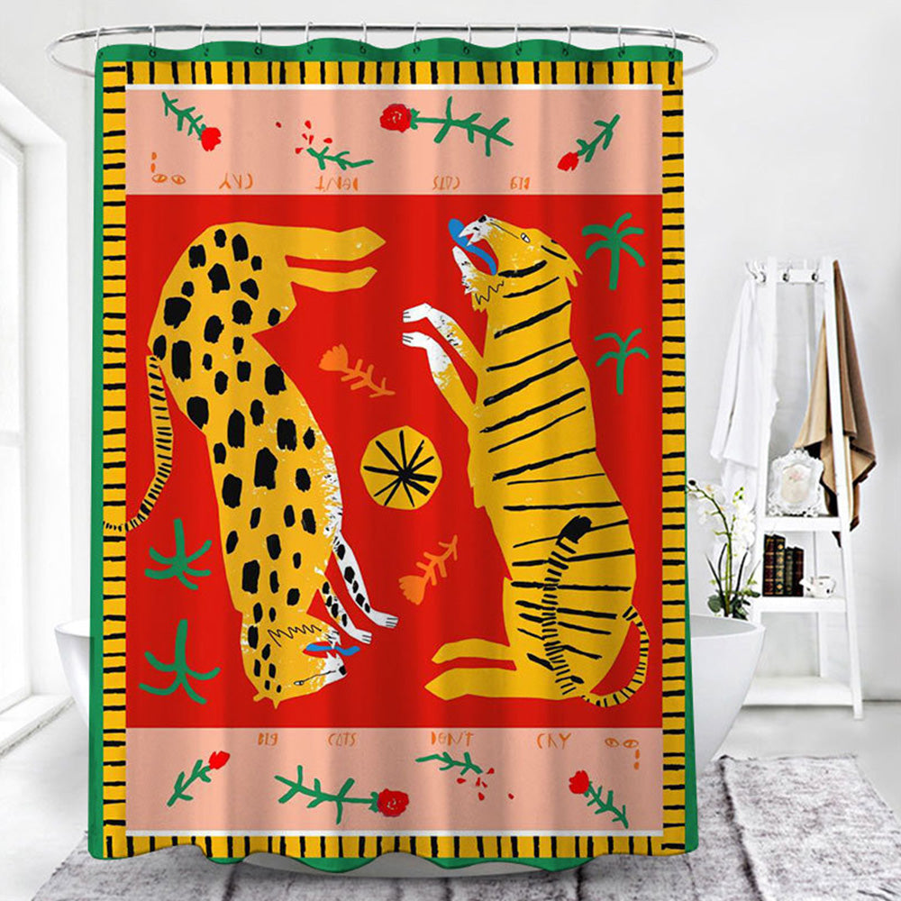 Wildlife Illustrations Shower Curtain