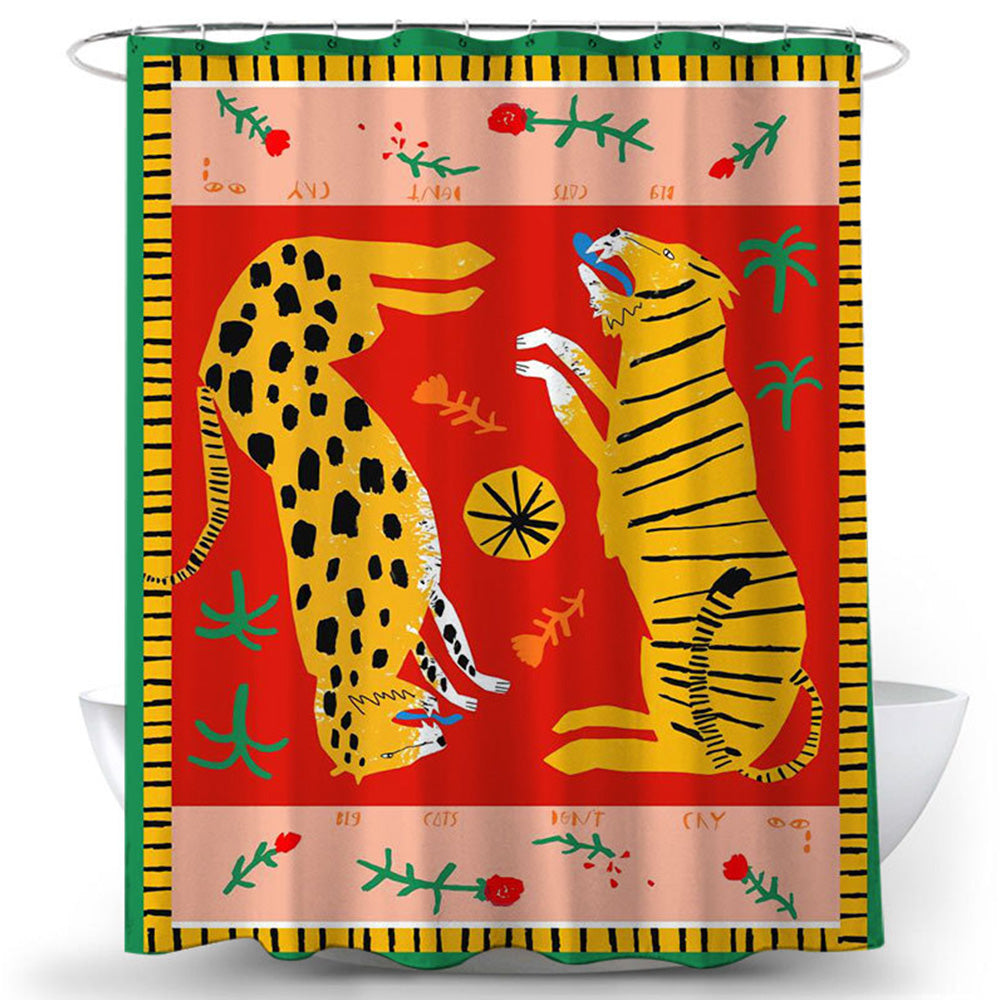 Wildlife Illustrations Shower Curtain