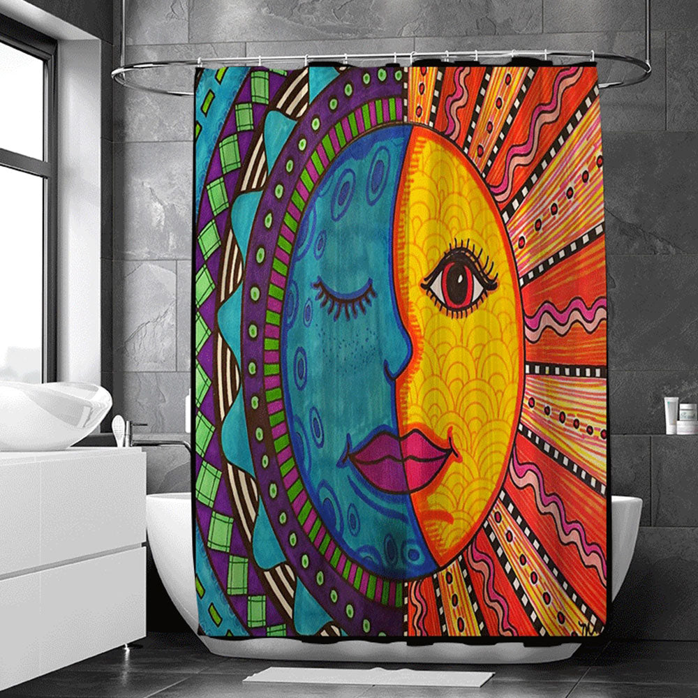 Psychedelic Colorful Shower Curtain