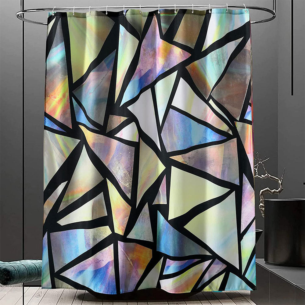 Abstract Patchwork Shower Curtain