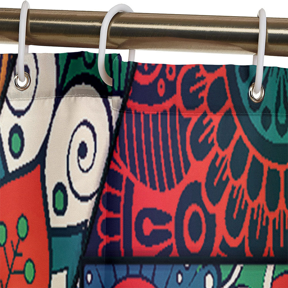 Abstract Patchwork Shower Curtain