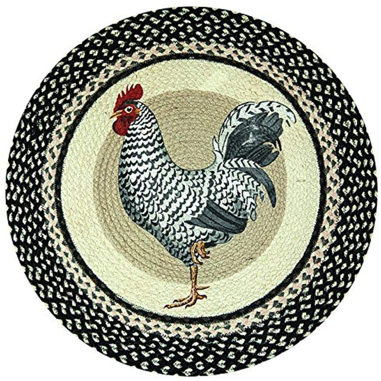 Round Rooster Farmhouse Rugs